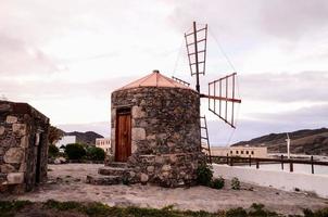 Old wind propeller photo