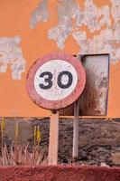 Old rusty sign photo