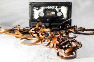 Destroyed cassette tape photo