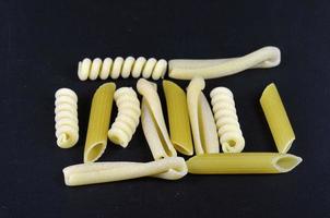 Assorted pasta shapes photo