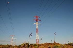 Electrical power pylons photo