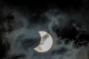 Moon at night photo