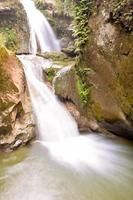 Beautiful rocky waterfall photo