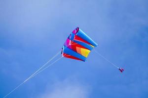 Colorful flying kite photo