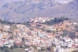 Cityscape of a small town photo