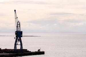 Crane in the port photo