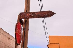 Rusted old signs photo