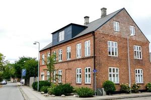 Red brick house photo