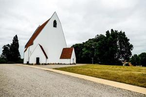 blanco Iglesia en Suecia, 2022 foto
