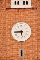 Red brick clocktower photo