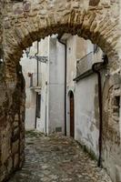 Narrow street Lake Garda in Italy photo