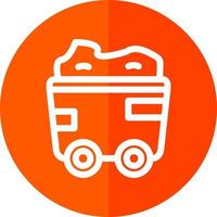 Mining Cart Vector Icon Design