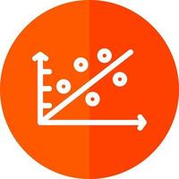 Scatter Plot Vector Icon Design