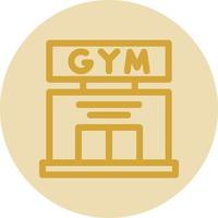 diseño de icono de vector de gimnasio