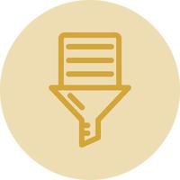 Data Filtering Vector Icon Design