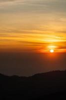 Landscape of the sky during twilight sunrise photo