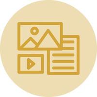 Unstructured Data Vector Icon Design