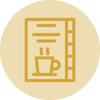 Coffee Card Vector Icon Design