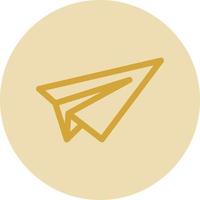 Paper Plane Vector Icon Design