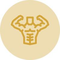 Body Builder Vector Icon Design