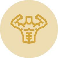 Body Builder Vector Icon Design