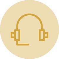 diseño de icono de vector de auriculares