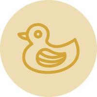 Rubber Duck Vector Icon Design