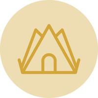 Desert Camp Vector Icon Design