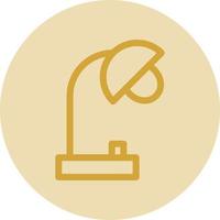 Desk Lamp Vector Icon Design