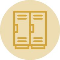 Locker Vector Icon Design