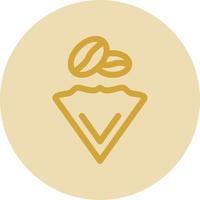Coffee Filter Vector Icon Design