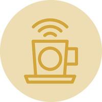 café wifi vector icono diseño