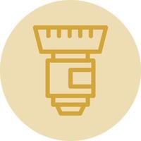 Camera Lens Vector Icon Design