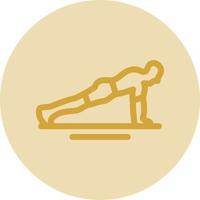 diseño de icono de vector de flexiones