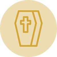 Coffin Vector Icon Design