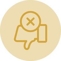 Dislike Vector Icon Design