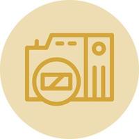 Mirrorless Camera Vector Icon Design