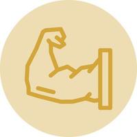 Arm Muscle Vector Icon Design