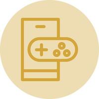 Mobile Gaming Vector Icon Design