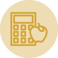 Calorie Calculator Vector Icon Design