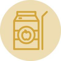 Apple Juice Vector Icon Design