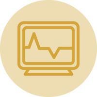 Heart Monitoring Vector Icon Design