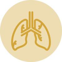 Lungs Vector Icon Design