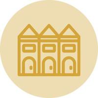 Townhouse Vector Icon Design