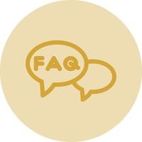 FAQ Vector Icon Design