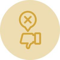 Disagree Vector Icon Design