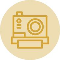 Instant Camera Vector Icon Design