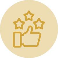 Rating Vector Icon Design