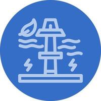 Wave Power Vector Icon Design