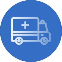 Ambulance Vector Icon Design